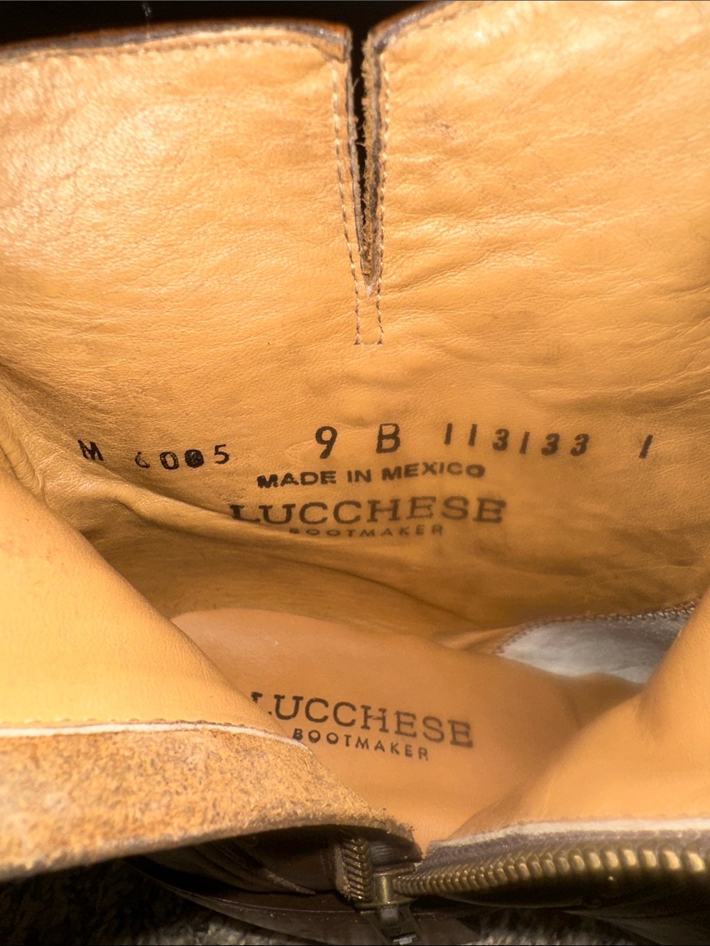 Lucchese Brown Studded Leather Western Ankle Booties - Picture 14 of 16